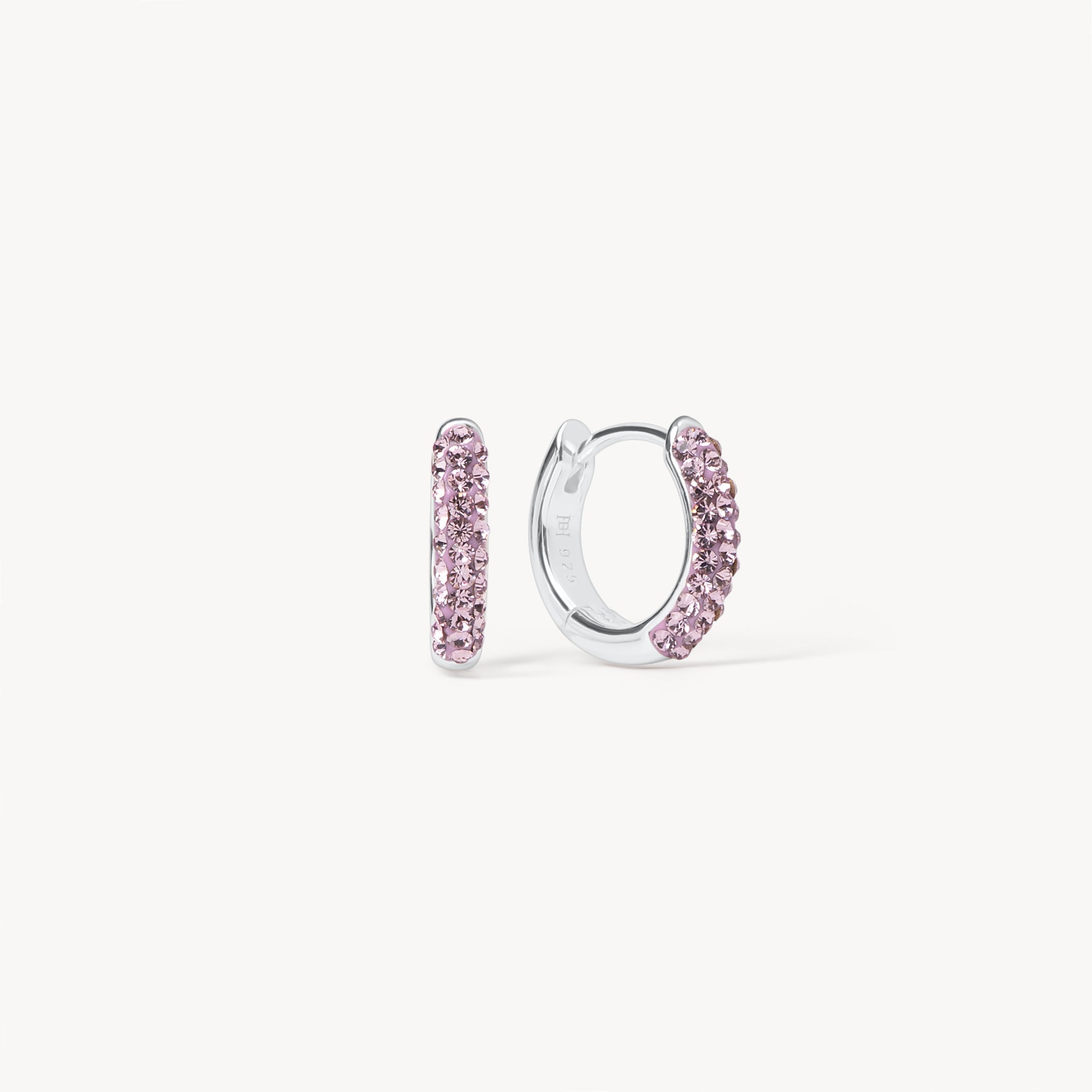 Lilac Always On Sparkle Hoop Earrings