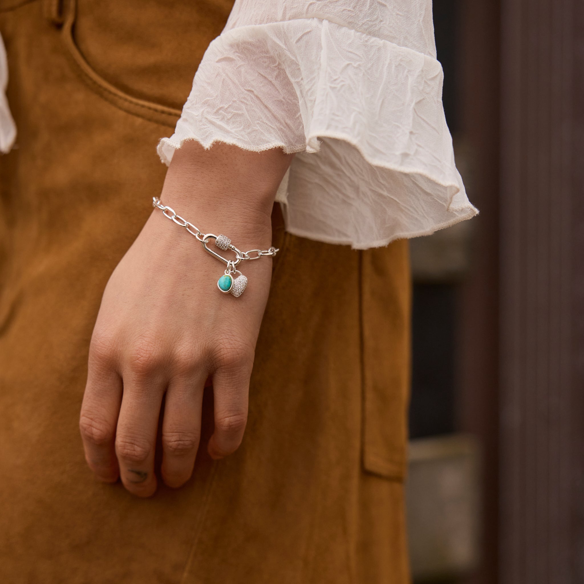 ClipChainBraceletwDayDreamTurqCharm.jpg