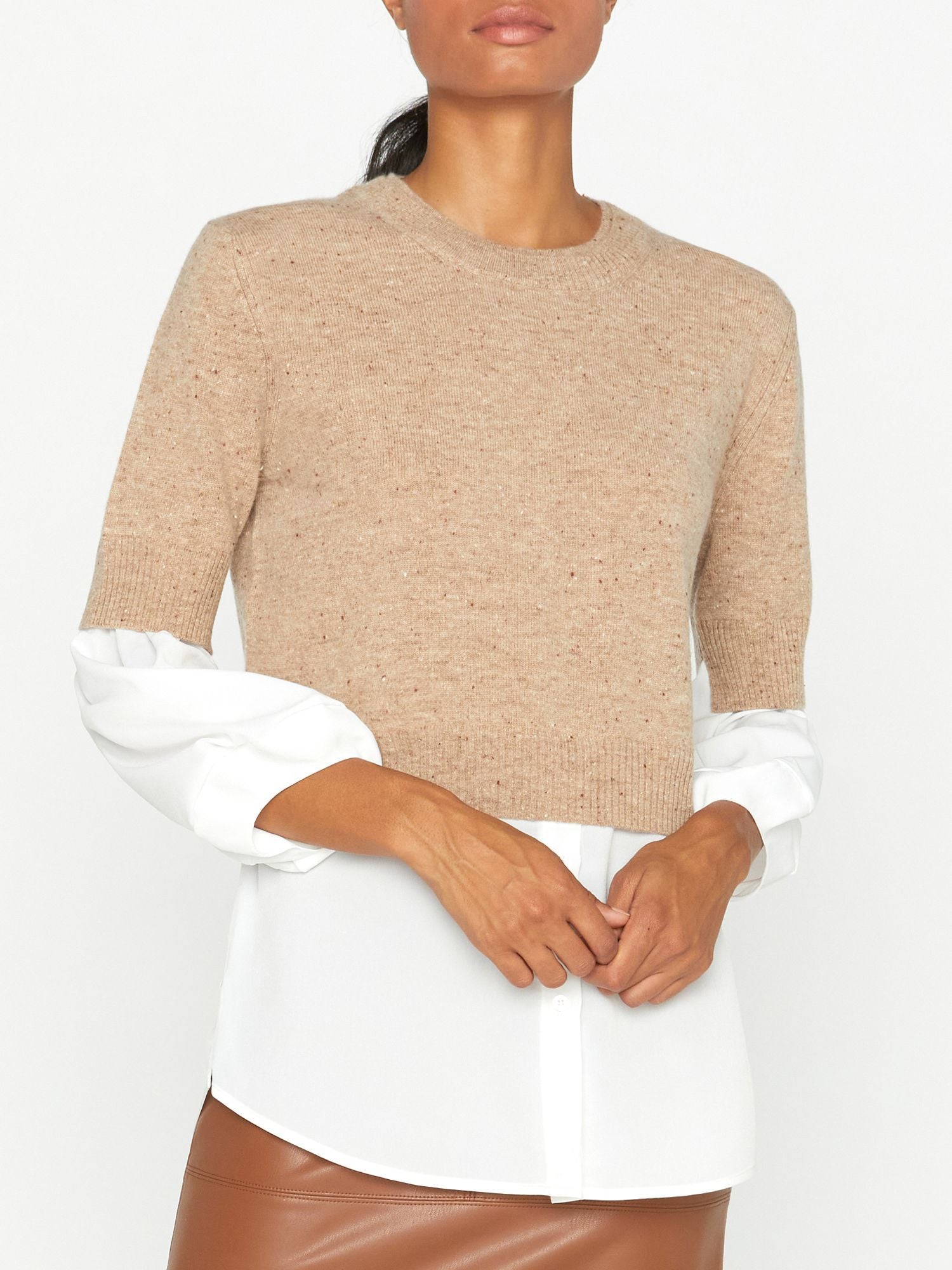 The Looker Layered Crop Crewneck